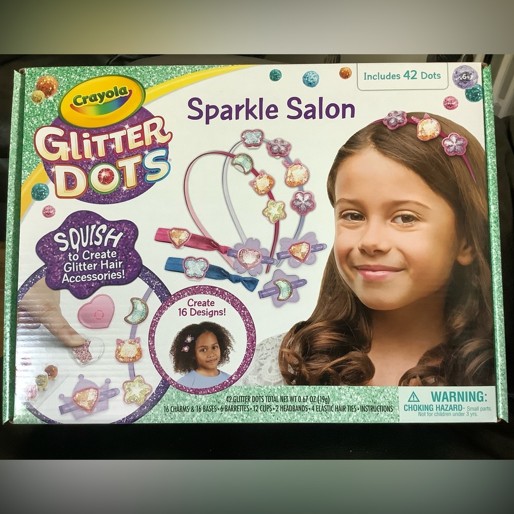 Crayola glitter dots